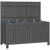  Vrtna kutija za pohranu siva 121x55x64 cm od masivne borovine | shoptok.hr