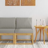  Set vanjskih sofa Bijela i svjetlosiva 59 x 63 x 73 cm | shoptok.hr