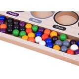  Drvena edukativna slagalica - veliki set od 50 kuglica u boji + sorter! | shoptok.hr