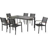Gardenson vrtna garnitura paliano aluminij barve grafita, naravne barve | Shoptok.si