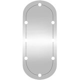  Zidno ogledalo s LED svjetlima 45 x 100 cm stakleno ovalno | shoptok.hr
