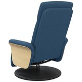  Masažni naslonjač od tkanine s osloncem za noge plavi | shoptok.hr