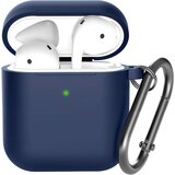 Venisymlis Silikonska torbica AirPods z obeskom za ključe, 360°C zaščitna prevleka, odporna na udarce, (22102588) | Shoptok.si