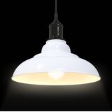 VISILICA podesiva po visini E27 sjajno bijela Ø 31 cm metal | shoptok.hr