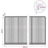 Gabion s žicom debljine 3 5 mm i mrežom 5x2 5 cm 1200x50x200 cm - 50 cm 200 cm 1200 cm | shoptok.hr