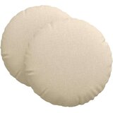  Jastučići za sjedenje 2 pcs Krema Ø80 x 29 cm tkanina | Eponuda.com