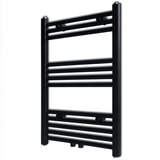 vidaXL kopalniški radiator z ravnimi cevmi 500x764 mm črn Cene