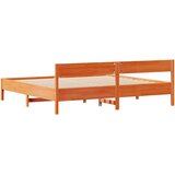  Okvir kreveta bez madraca voštano smeđi 200x200 cm od borovine | shoptok.hr