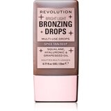 Makeup Revolution Bright Light Bronzing Drops tekoči bronzer odtenek Deep Bronze Spice 23 ml | Shoptok.si