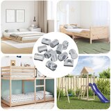  Bačvaste matice 3462 pcs Srebrno M6 x 13 mm Metal | shoptok.hr