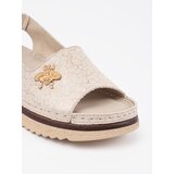 GOODIN Beige platform sandals with a pin | shoptok.hr
