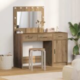  Toaletni stol 2 pcs Smeđa 40 x 41 x 75 cm Konstruirano drvo Cijene
