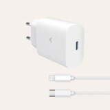 Ksix putni punjač lightning, 30W PD, Type C na lightning kabel, bijeli Cijene