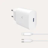 putni punjač lightning, 30W PD, Type C na lightning kabel, bijeli