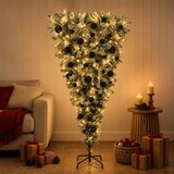  Obrnuto umjetno božićno drvce s granama 150 cm 150 LED lampica Slike