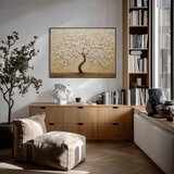 Styler Tiskana slika z okvirjem 80x60 cm Golden Tree – | Shoptok.si