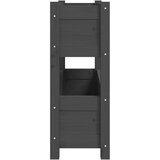 vidaXL Sadilica siva 77 x 25 x 66 cm od masivne borovine | shoptok.hr