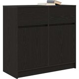  Komoda s ladicama crni hrast 80x34x76 cm konstruirano drvo | Eponuda.com