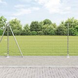  Vanjski Euro Ograda s Betonskom Podlogom 10 x 1,2 m Srebrna | shoptok.hr