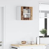  Zidni stakleni ormarić Lucca Staro drvo 40 x 31 x 40 cm | shoptok.hr