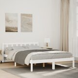  Dugi okvir kreveta bez madraca bijeli 160 x 210 cm od borovine | Eponuda.ba