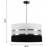  Luster na sajli CORAL 1xE27/60W/230V crno-bela | Eponuda.com