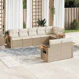 vidaXL 8-dijelni set vrtnih sofa od poliratana s jastucima bež | shoptok.hr