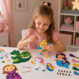  Kreativni set plišanih igračaka od filca za šivanje, Zemlja bajki, DIY, 6 kom. | shoptok.hr