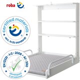 Roba zidni stol za previjanje s podlogom za prematanje White | shoptok.hr