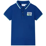 vidaXL Otroška polo majica temno modra 104