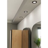 Eglo 901412 - LED kupatilska ugradna svetiljka FUEVA, LED/3,7W/230V, prečnika 8,8 cm, IP44, crna | Eponuda.com