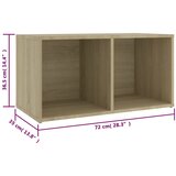TV ormarići 2 kom boja hrasta 72x35x36,5 cm konstruirano drvo | Shoptok.si