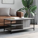 vidaXL Klubska mizica Siva sonoma 100x50x45 cm inženirski les Cene