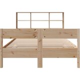 vidaXL Krevet s regalom za knjige bez madraca 140x190 cm od borovine | shoptok.hr