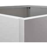 vidaXL Cvetlično korito srebrno 49x47x46 cm pocinkano jeklo | Shoptok.si