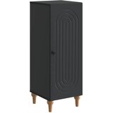 vidaXL Strani šal Črna 33 x 34,5 x 90 cm Inženirski les, (5000217513) | Shoptok.si