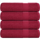 vidaXL Brisače za tuširanje 4 kos bordo 70x140 cm 360 g/m² 100% bombaž | Shoptok.si