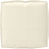 vidaXL Zunanja blazina Krem Poliester 50x50 Vodoodporni materiali | Shoptok.si