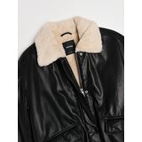 Sinsay Bomber jakna od imitacije kože s ovratnikom od umjetnog krzna | shoptok.hr