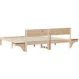  Krevetna konstrukcija Smeđa 200 x 200 cm Masivna borovina | shoptok.hr