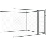 Kavez za pse s vratima sivi 10x2x1,5 m od pocinčanog čelika | Eponuda.ba
