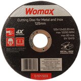 Womax rezna ploča, FI125x1.20mm Cene