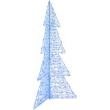 vidaXL Božično drevo med 240 LED Modra 180 cm Akril | Shoptok.si