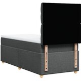  Krevet s oprugama i madracem tamnosivi 90x200 cm od tkanine | shoptok.hr