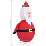  Ukrasna božićna figura Djeda Mraza LED luksuzna tkanina 90 cm | shoptok.hr
