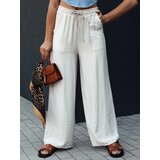 DStreet Spodnie damskie wide leg NAMAYAS jasnobeżowe Cene