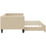  Dnevni krevet na razvlačenje krem 80 x 200 cm od tkanine | shoptok.hr