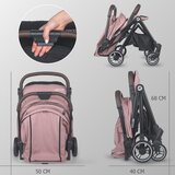 Coccolle Samodejno zložljiv športni voziček Melia roza | Shoptok.si