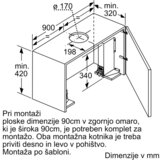 Bosch komplet za montažo, 90cm DSZ4920 | Shoptok.si