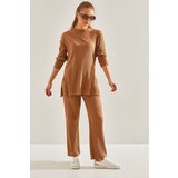 Bianco Lucci women's ribbed camisole bottom top set